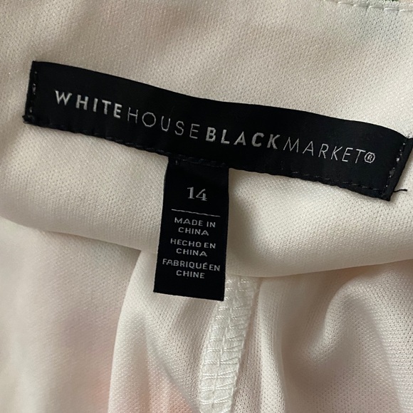 White House Black Market Orange Floral Jumpsuit Size 14 - Picture 2 of 13